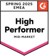 Badge for high performer in mid-market EMEA