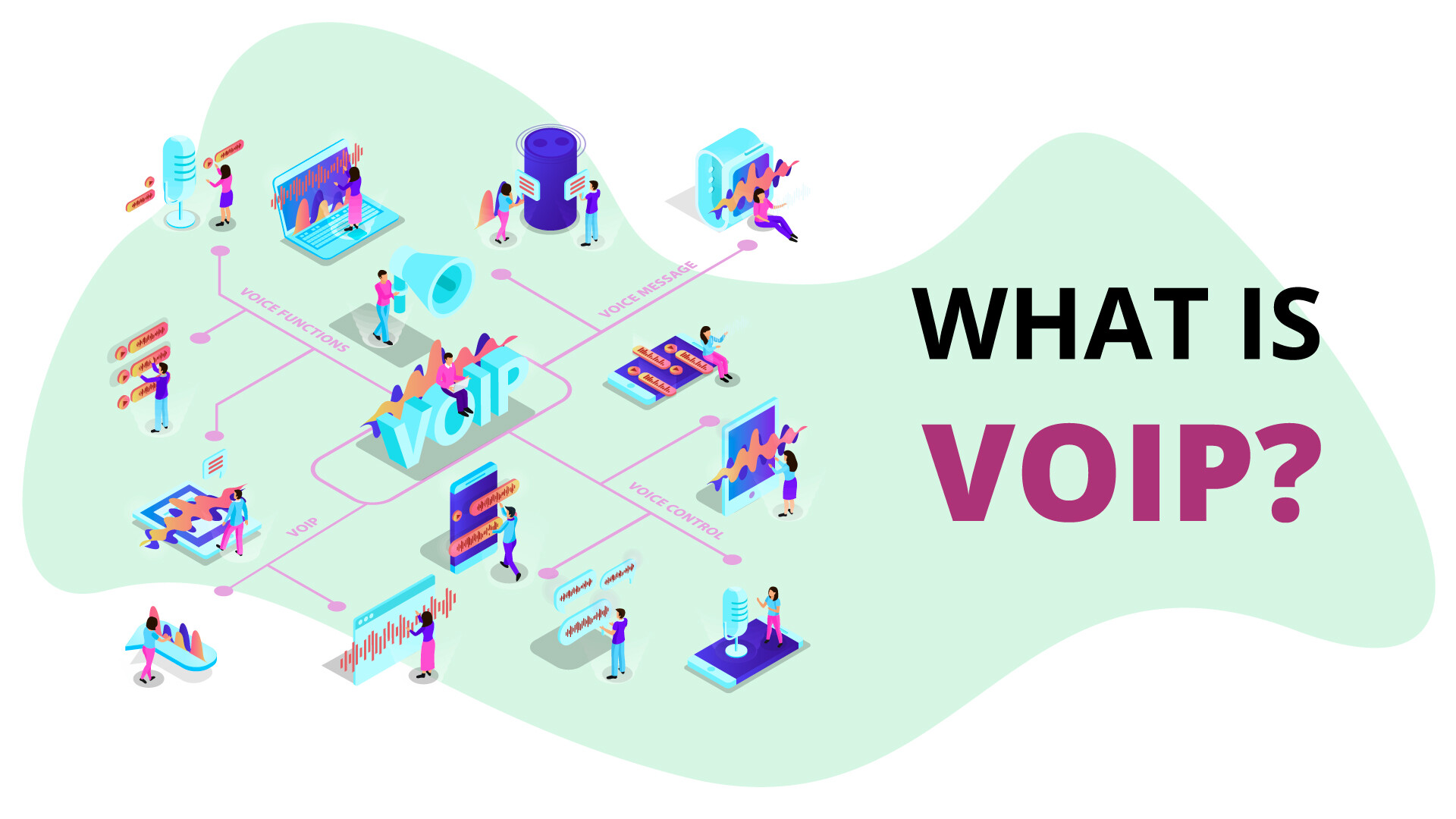 VoIP (Voice over Internet Protocol) permet la communication vocale sur Internet