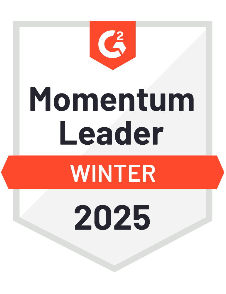 G2 badge for momentum leader of 2024