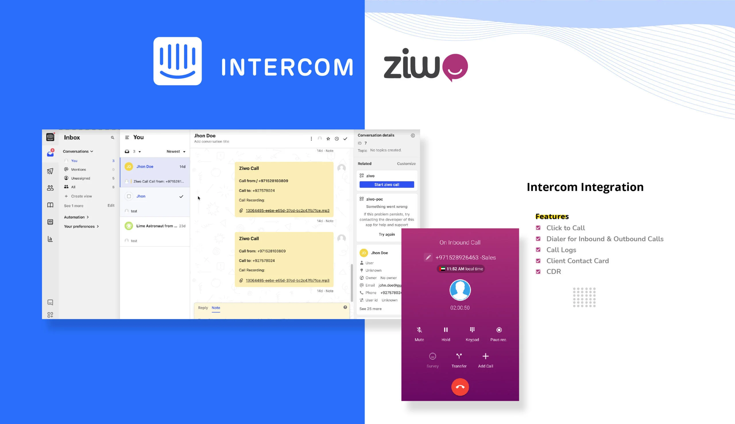 Intercom integration