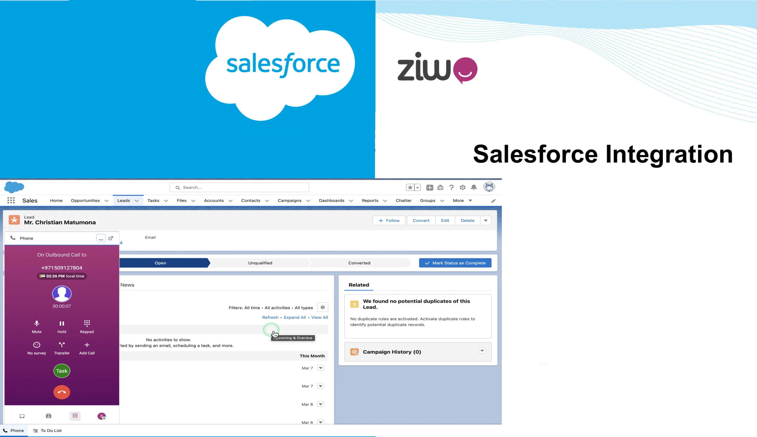 Intégration Salesforce